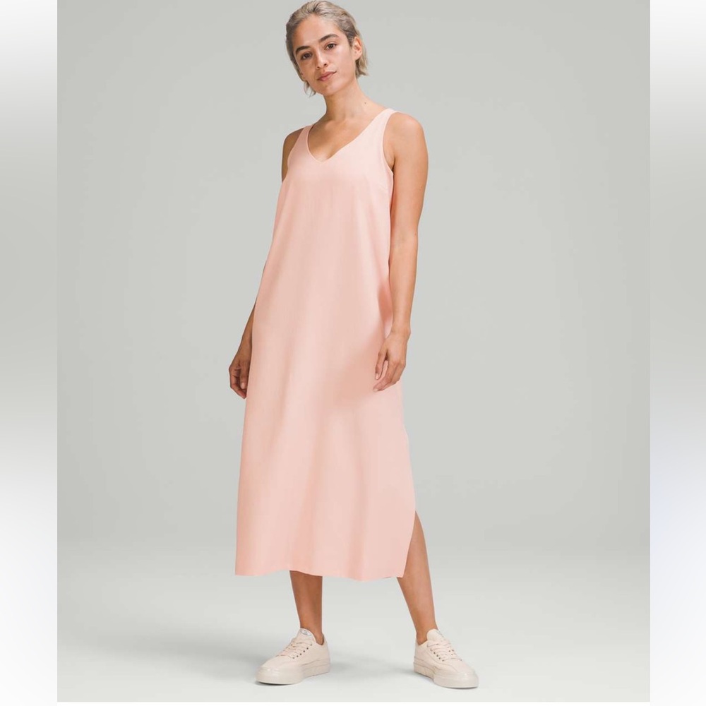 Lululemon v neck midi dress